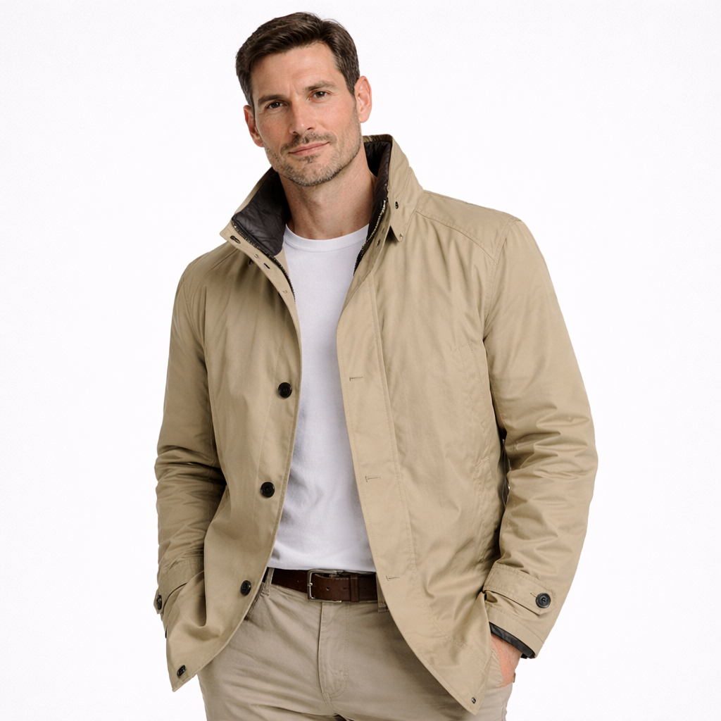 Chaqueta Hombre Impermeable y Elegante – Diseño Moderno para Clima Frío