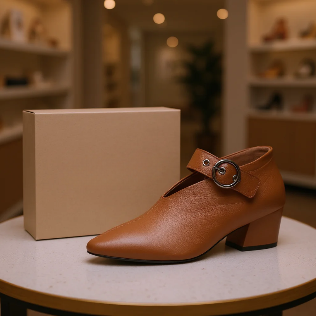 Zapatos ortopédicos mujer con correa y punta fina – estilo casual cómodo diario