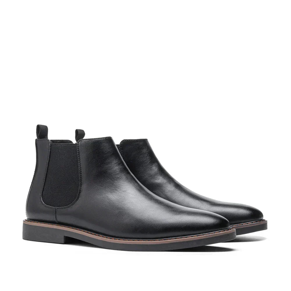 Botas Chelsea hombre elegantes sin cordones – botines cuero clásico versátil