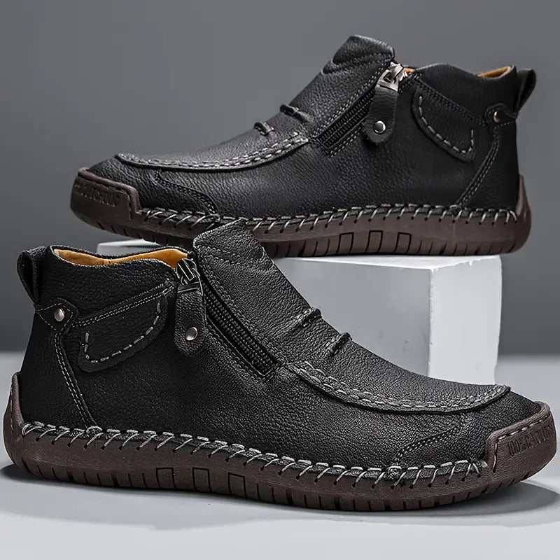 Zapatos hombre cómodos ergonómicos con cremallera – calzado casual ligero diario