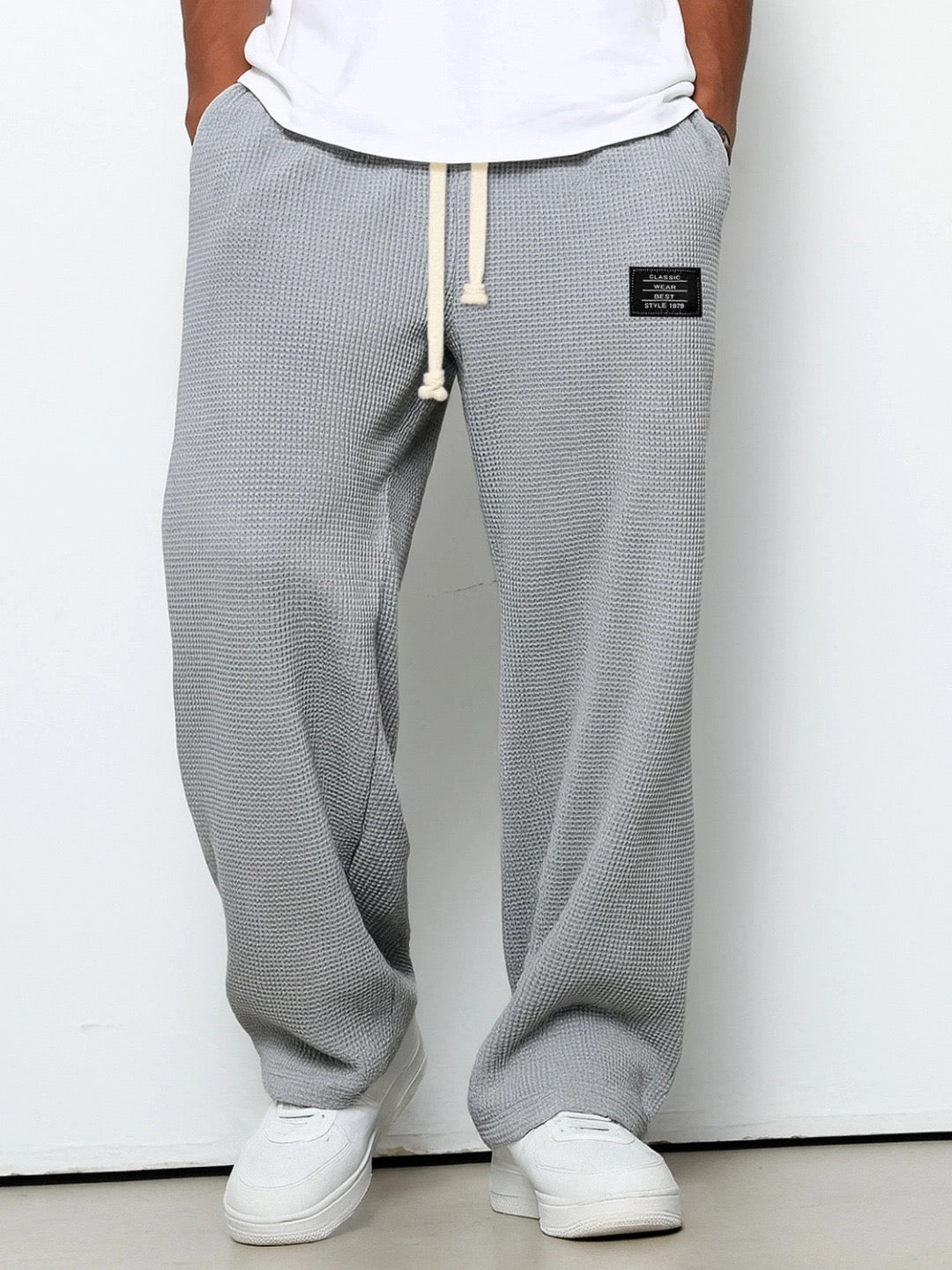 Pantalones hombre pierna ancha cómodos – ajuste relajado para uso casual