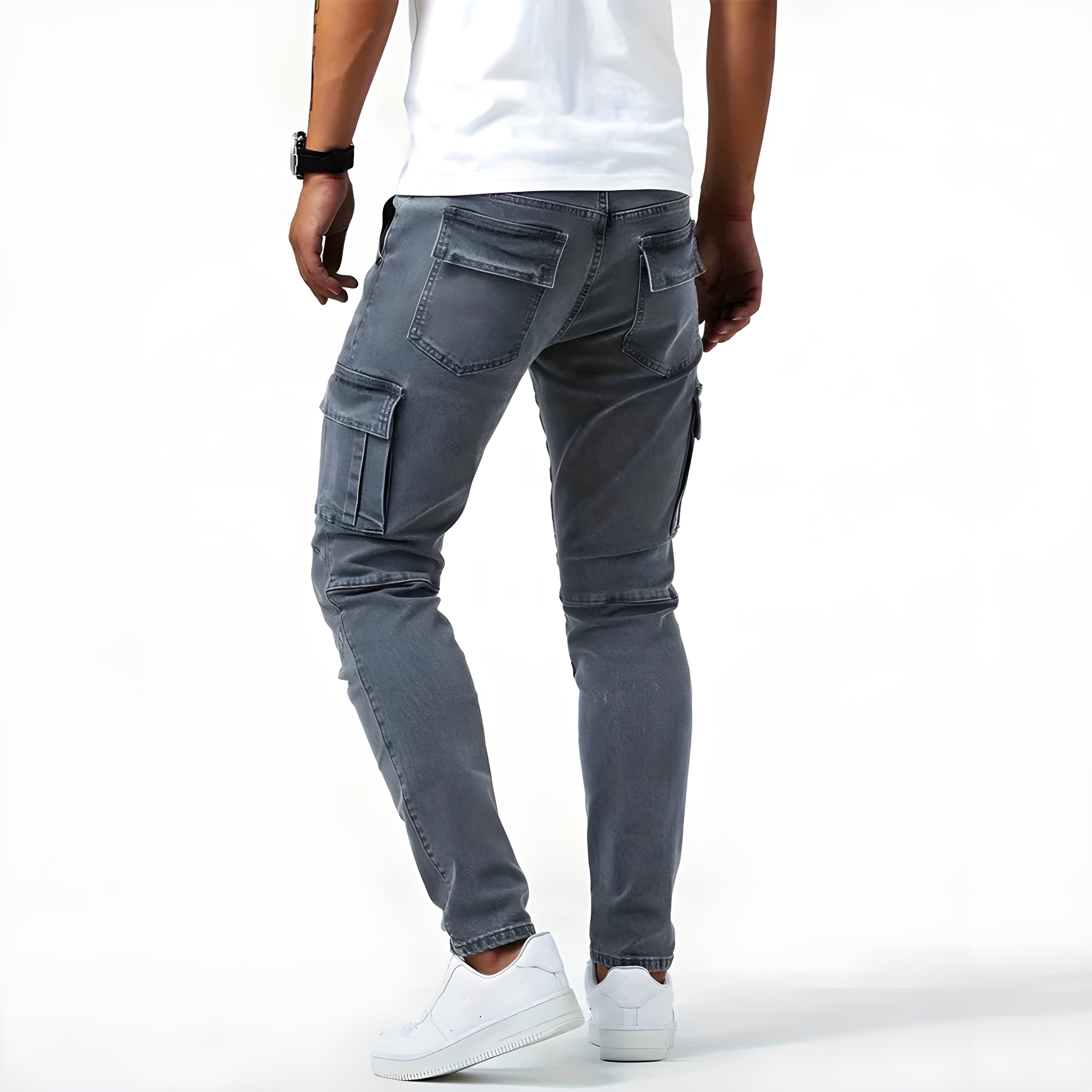 Pantalón cargo hombre elástico cómodo – estilo urbano funcional para uso diario