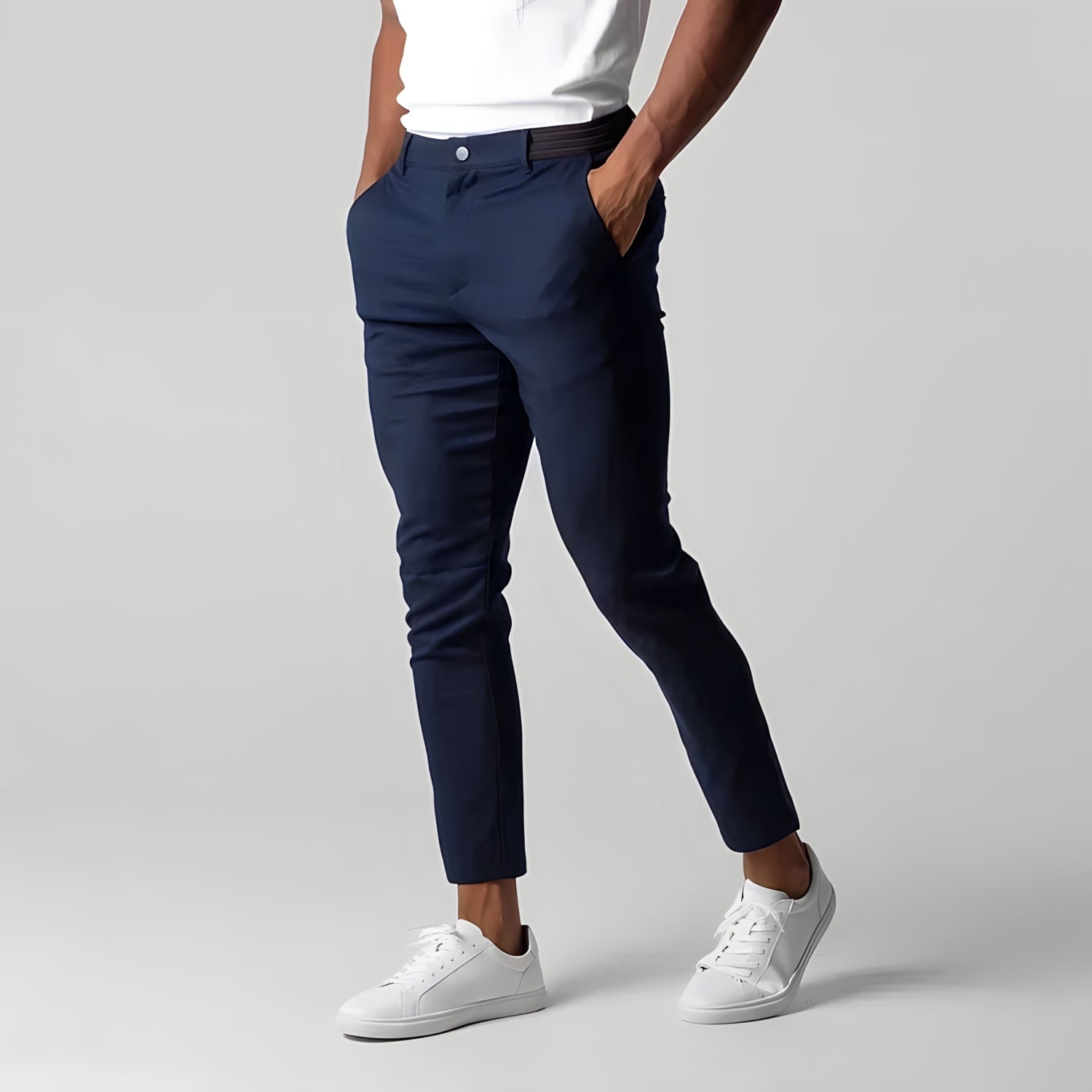 Chinos hombre elásticos elegantes cómodos – estilo moderno versátil diario