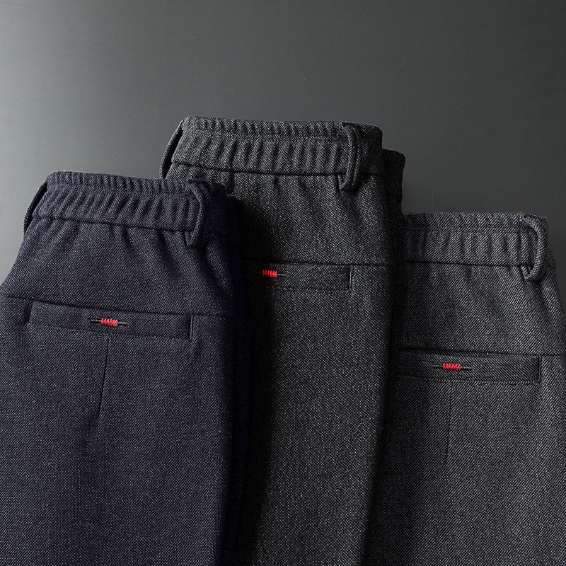 Pantalón vestir hombre slim fit elástico – estilo elegante cómodo para oficina