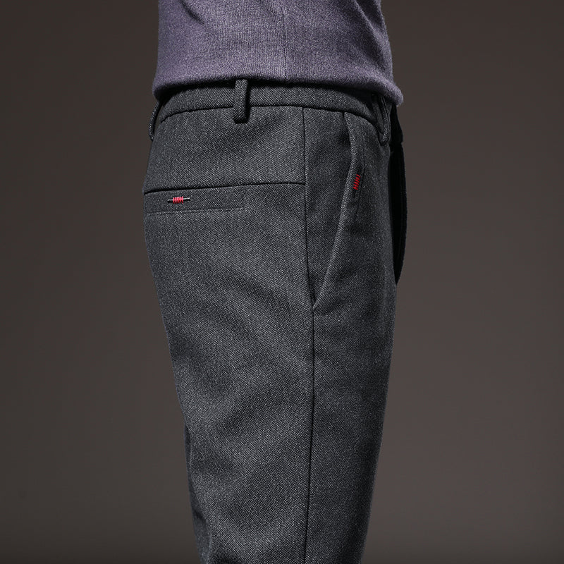 Pantalón vestir hombre slim fit elástico – estilo elegante cómodo para oficina