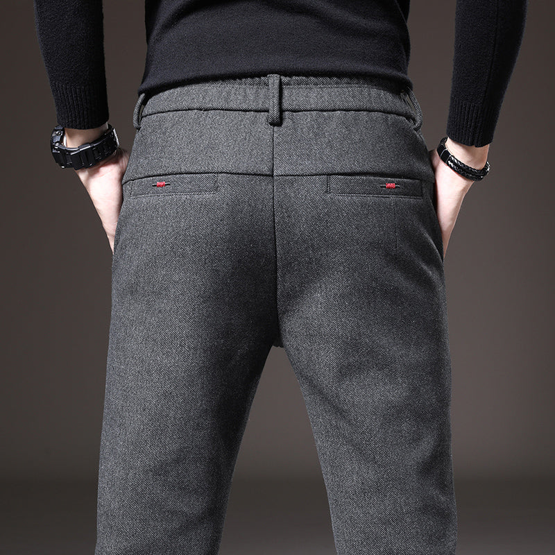 Pantalón vestir hombre slim fit elástico – estilo elegante cómodo para oficina