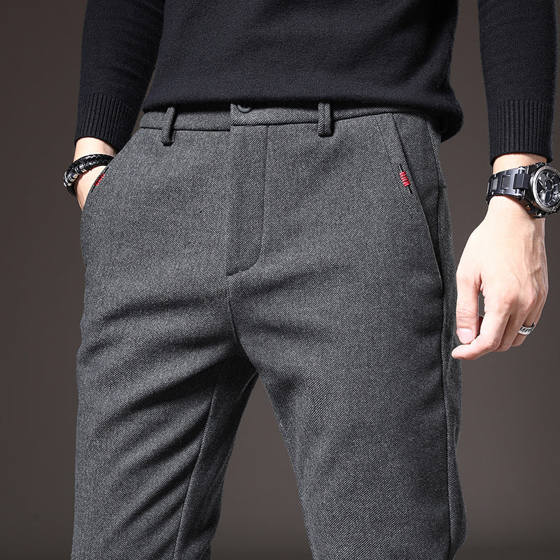 Pantalón vestir hombre slim fit elástico – estilo elegante cómodo para oficina