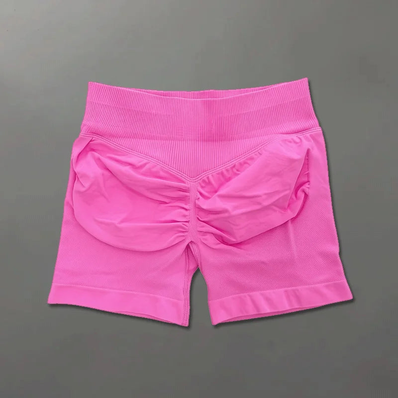 Shorts de sport ajustés |   Short de sport pour femmes, 4.5 pouces, pour gymnastique, Yoga, course à pied, exercice, tricot de qualité, respirant, sans couture, vêtements de mise en forme