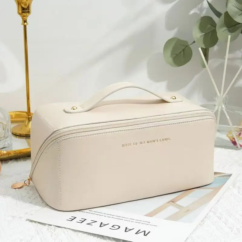 Neceser mujer de viaje para maquillaje con cremallera y asa