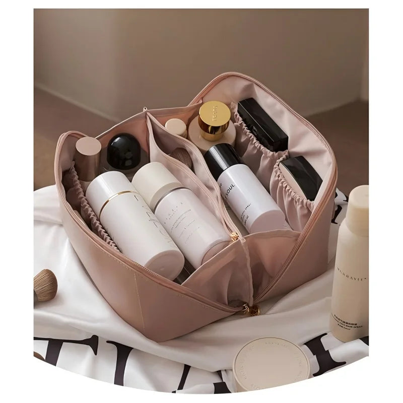 Neceser mujer de viaje para maquillaje con cremallera y asa