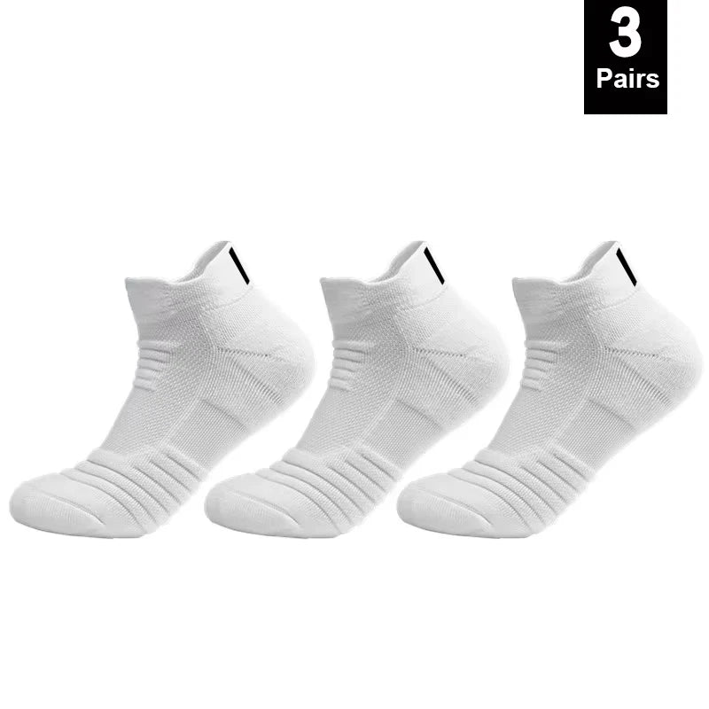1/3 paires de chaussettes de Football antidérapantes pour hommes, chaussettes en coton, Tube court et Long, chaussettes de Sport respirantes et déodorantes 39-45