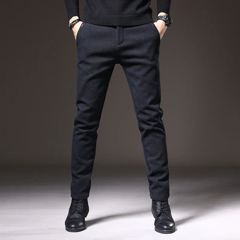 Pantalón vestir hombre slim fit elástico – estilo elegante cómodo para oficina