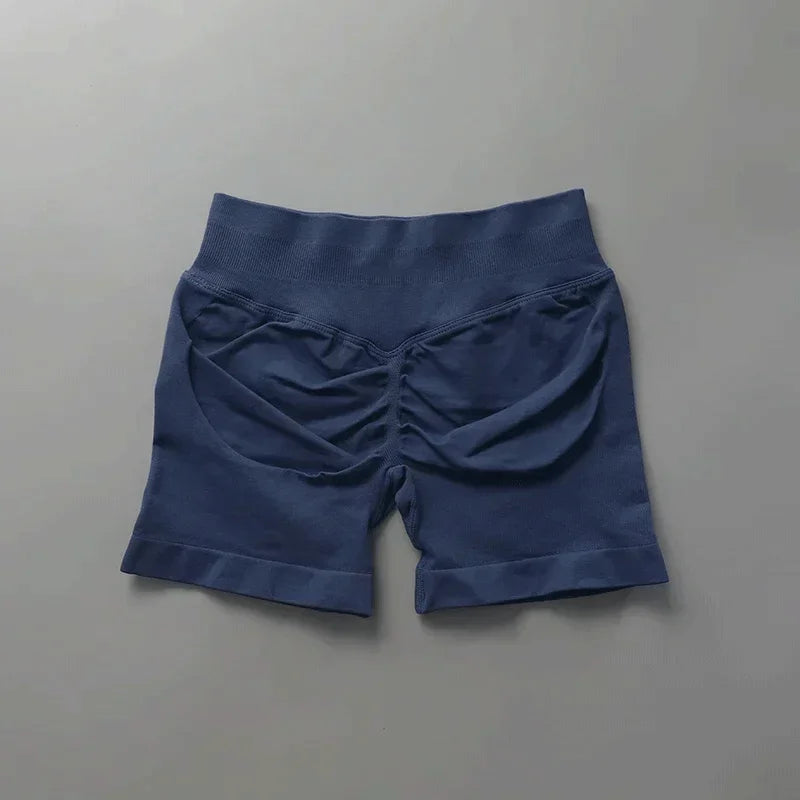 Shorts de sport ajustés |   Short de sport pour femmes, 4.5 pouces, pour gymnastique, Yoga, course à pied, exercice, tricot de qualité, respirant, sans couture, vêtements de mise en forme