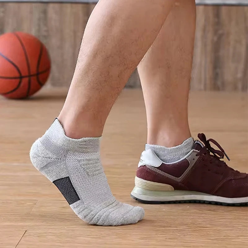 1/3 paires de chaussettes de Football antidérapantes pour hommes, chaussettes en coton, Tube court et Long, chaussettes de Sport respirantes et déodorantes 39-45