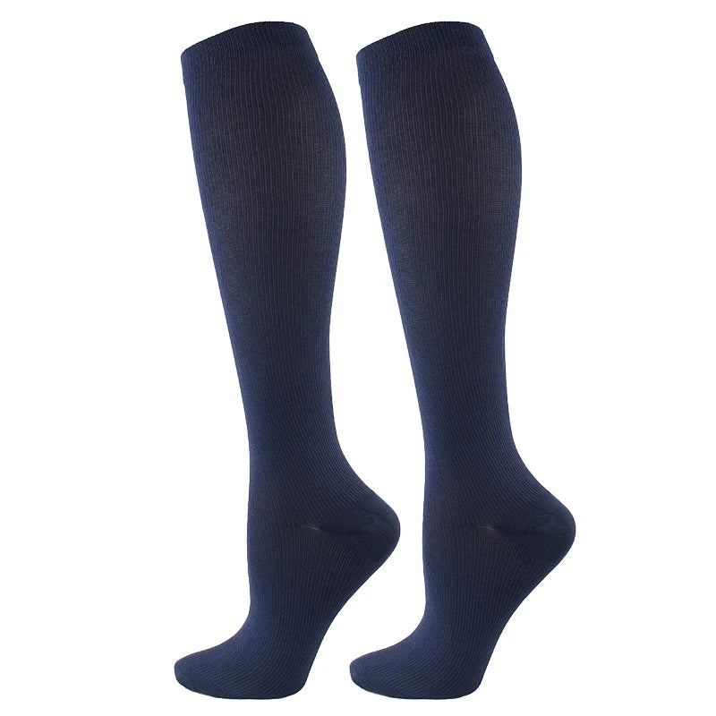Calcetines de compresión unisex para deporte viaje y uso diario