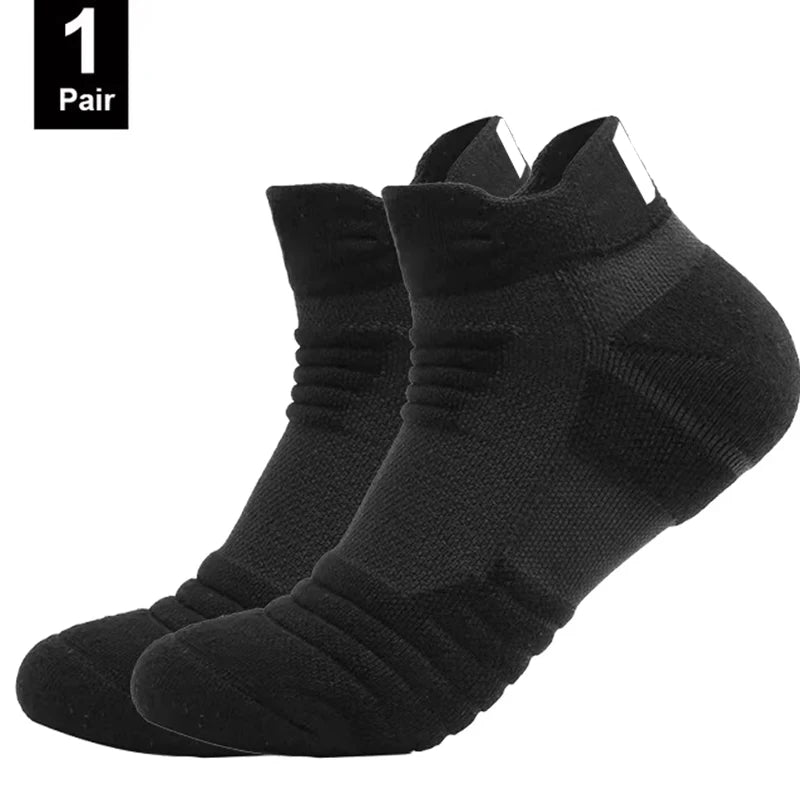 1/3 paires de chaussettes de Football antidérapantes pour hommes, chaussettes en coton, Tube court et Long, chaussettes de Sport respirantes et déodorantes 39-45