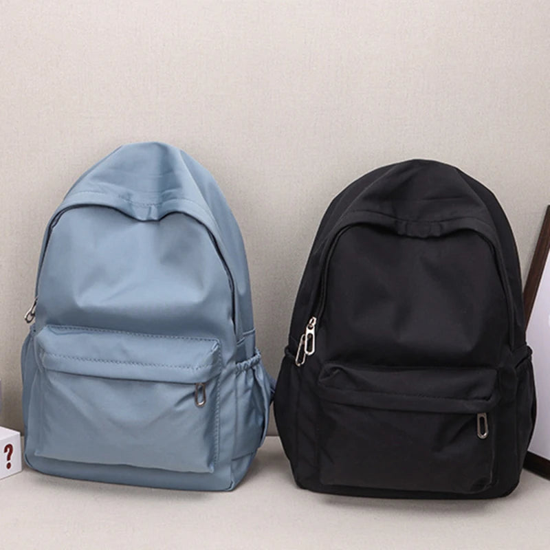 Mochila mujer escolar de nylon impermeable con gran capacidad
