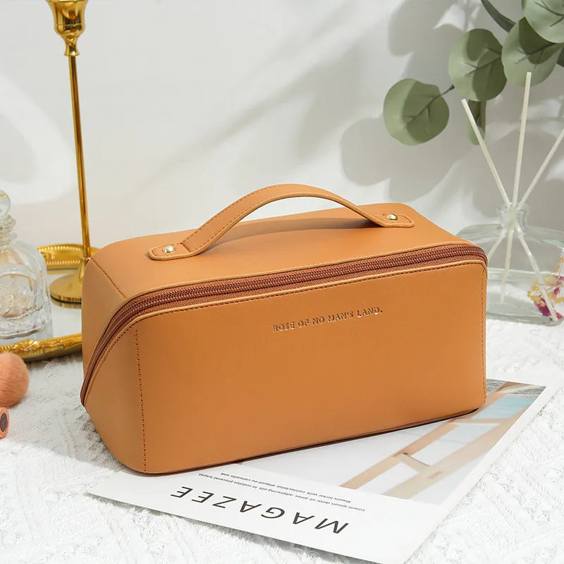 Neceser mujer de viaje para maquillaje con cremallera y asa