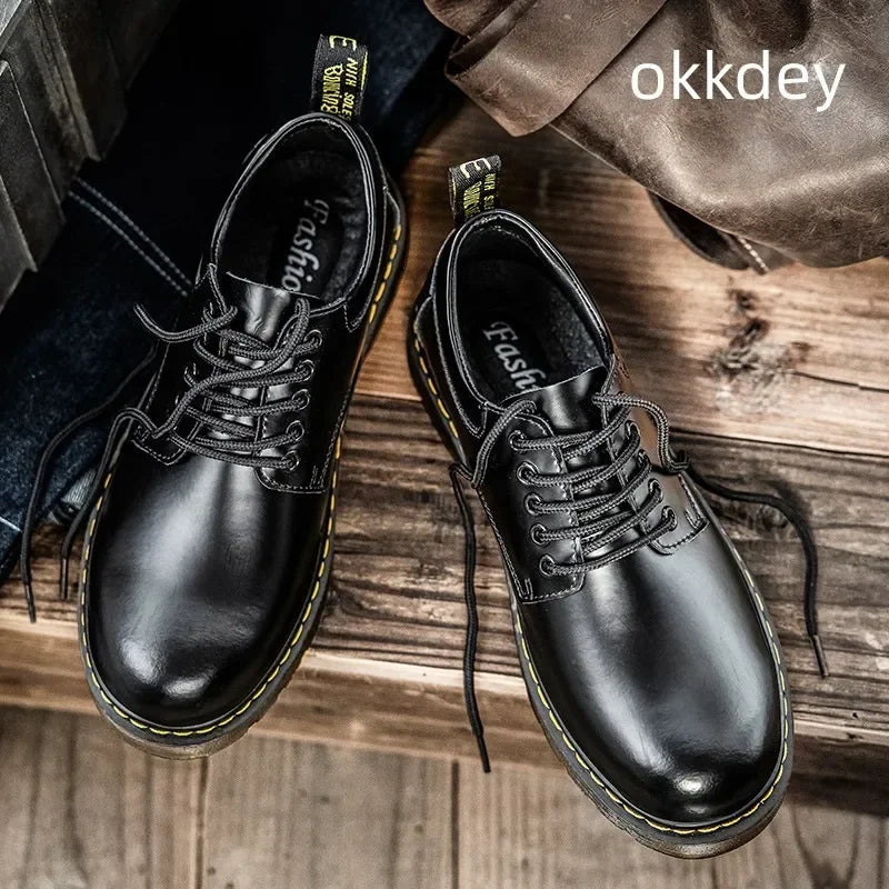 Botas Oxford hombre cuero elegante con cordones – botines clásicos cómodos