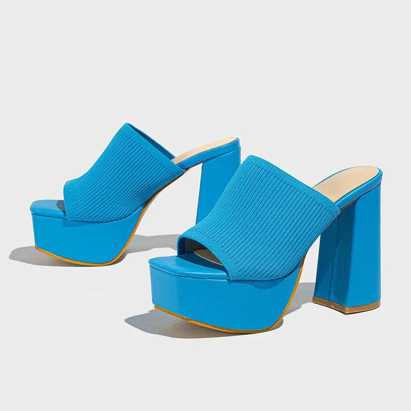 Sandalias Mujer Con Tacón Bloque Y Plataforma – Diseño Moderno Para Eventos