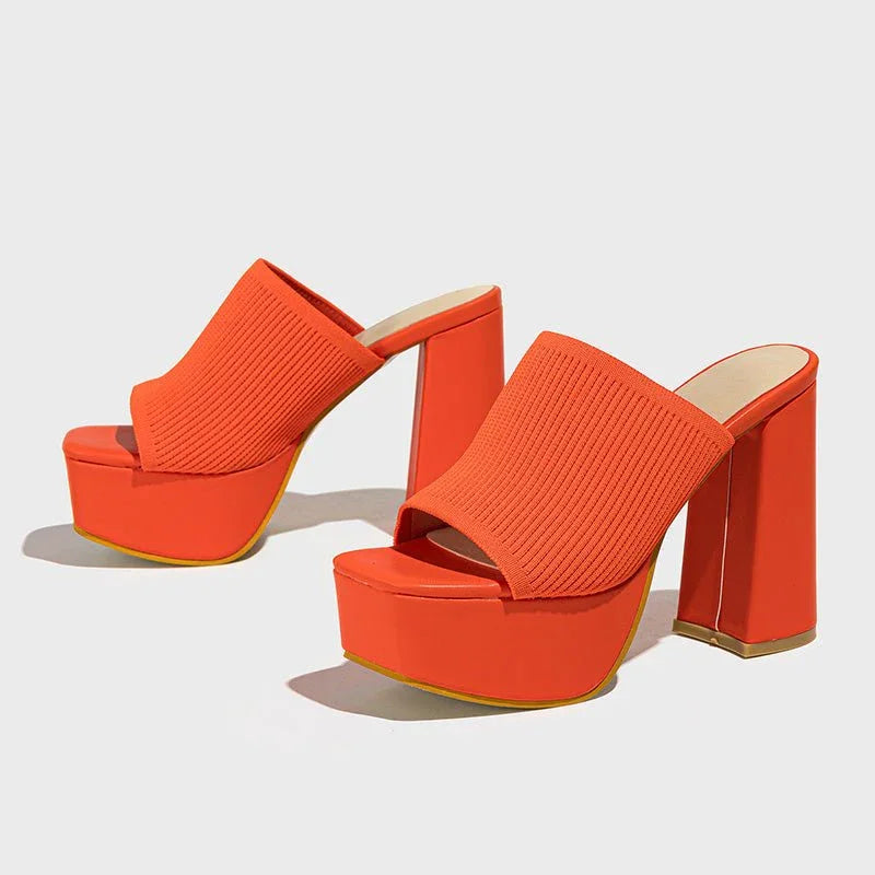 Sandalias Mujer Con Tacón Bloque Y Plataforma – Diseño Moderno Para Eventos