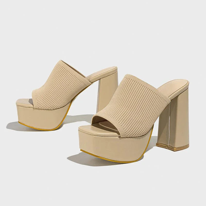 Sandalias Mujer Con Tacón Bloque Y Plataforma – Diseño Moderno Para Eventos