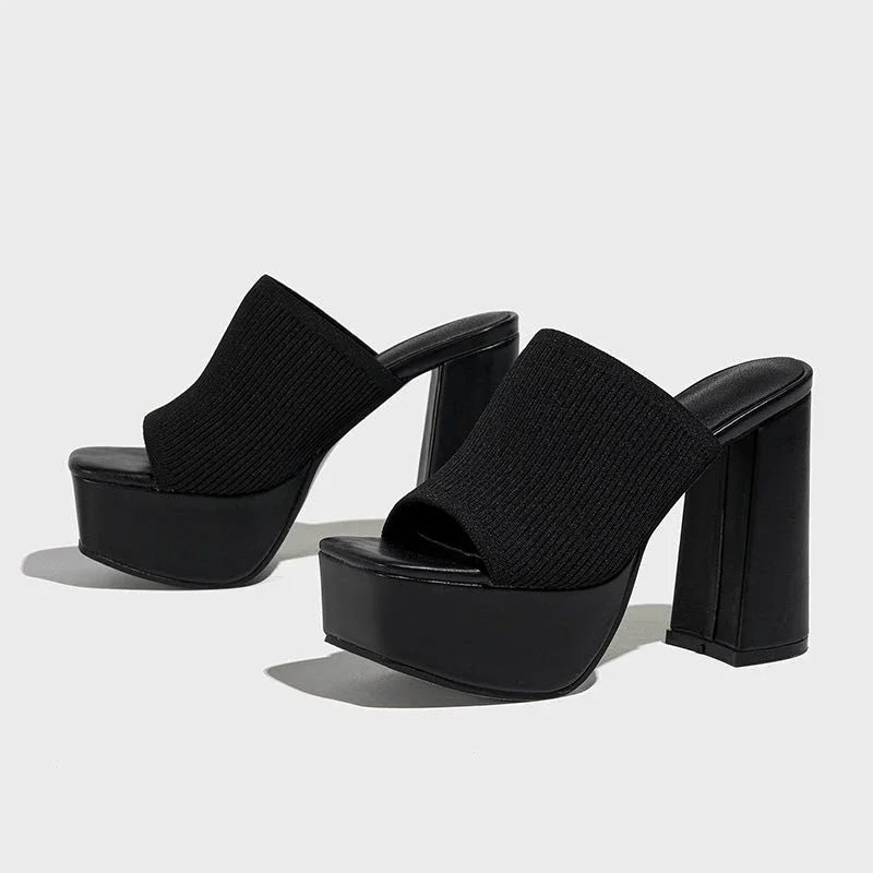 Sandalias Mujer Con Tacón Bloque Y Plataforma – Diseño Moderno Para Eventos