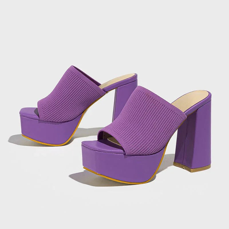 Sandalias Mujer Con Tacón Bloque Y Plataforma – Diseño Moderno Para Eventos