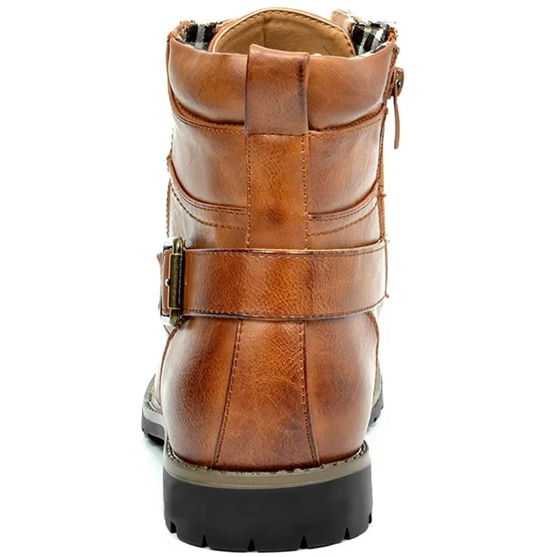 Botas hombre con cordones cuero resistente – botines cómodos estilo urbano