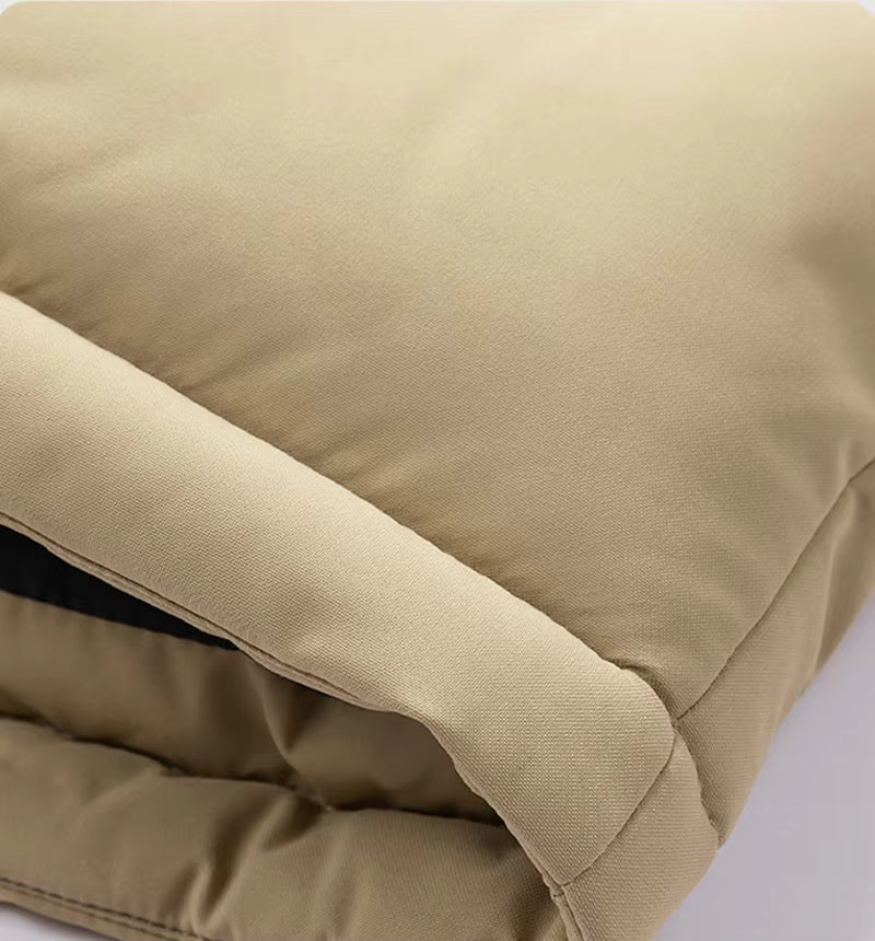 Chaqueta acolchada para hombre con capucha y cremallera