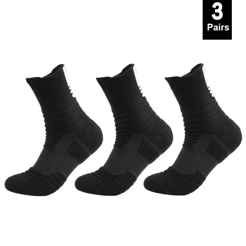 1/3 paires de chaussettes de Football antidérapantes pour hommes, chaussettes en coton, Tube court et Long, chaussettes de Sport respirantes et déodorantes 39-45