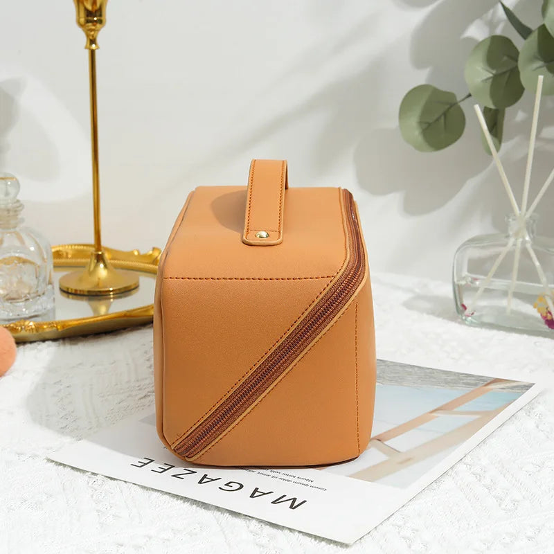 Neceser mujer de viaje para maquillaje con cremallera y asa