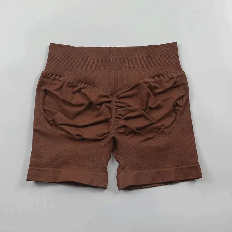 Shorts de sport ajustés |   Short de sport pour femmes, 4.5 pouces, pour gymnastique, Yoga, course à pied, exercice, tricot de qualité, respirant, sans couture, vêtements de mise en forme
