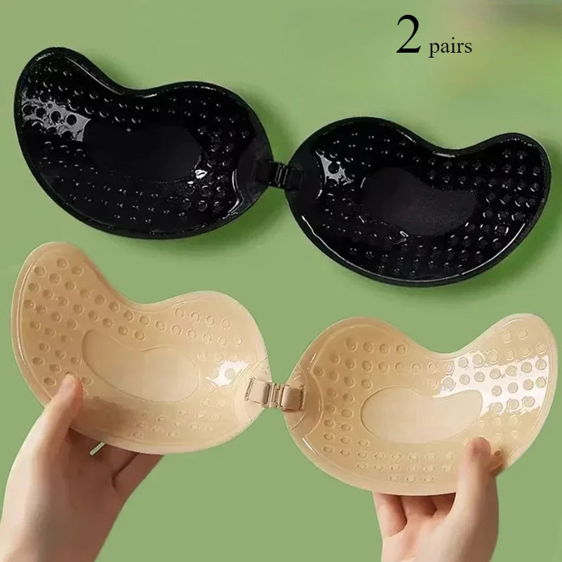 Sujetador adhesivo push up mujer sin tirantes para espalda descubierta