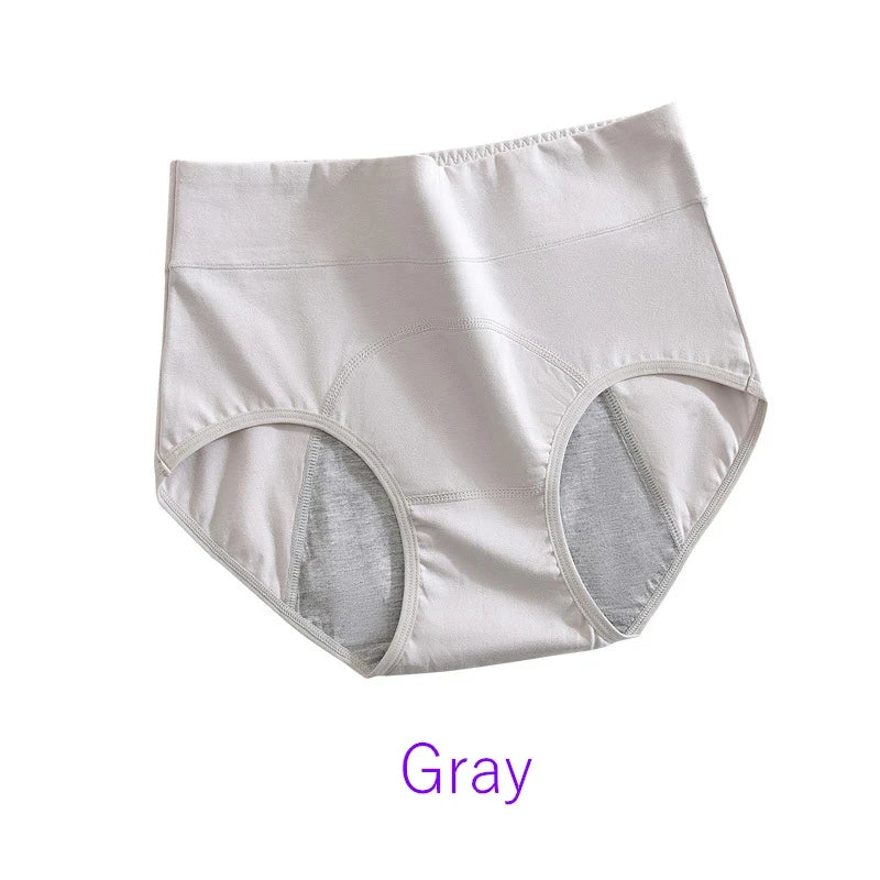 Braga menstrual mujer algodón de cintura alta anti-fugas