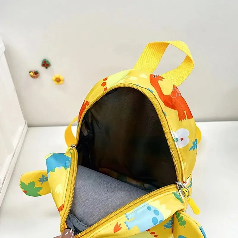 Mochila infantil dinosaurio de nylon para niños y niñas