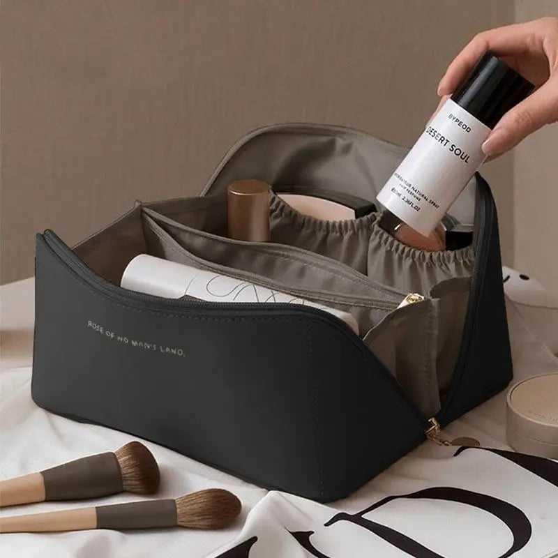 Neceser mujer de viaje para maquillaje con cremallera y asa