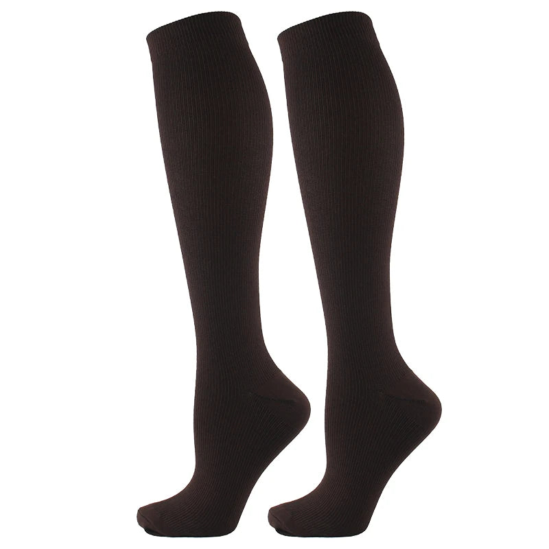 Calcetines de compresión unisex para deporte viaje y uso diario