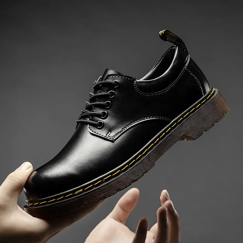 Botas Oxford hombre cuero elegante con cordones – botines clásicos cómodos