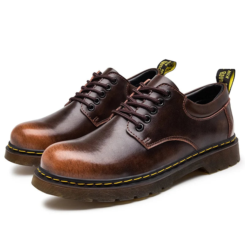 Botas Oxford hombre cuero elegante con cordones – botines clásicos cómodos