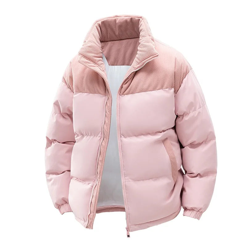 Chaqueta acolchada para hombre con capucha y cremallera
