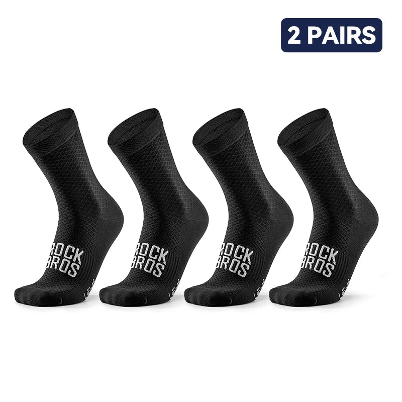 Pack 2 calcetines unisex de ciclismo transpirables y elásticos