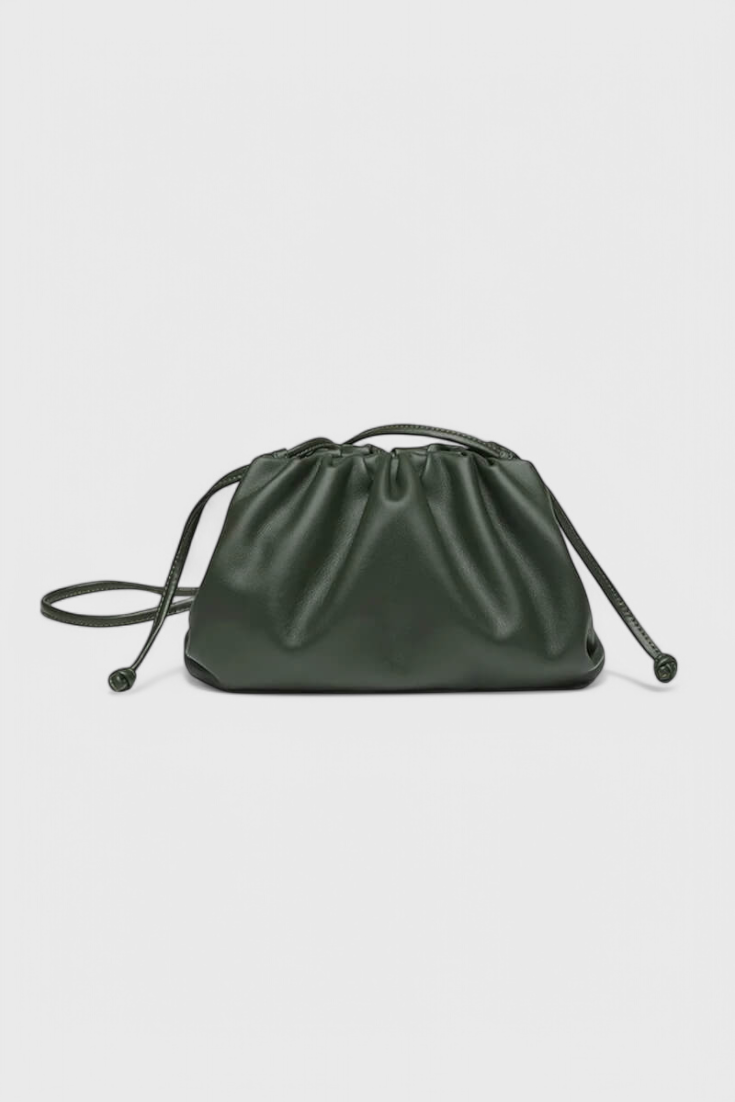 Bolso cruzado mujer burdeos elegante – bolso compacto cuero vegano tipo pouch