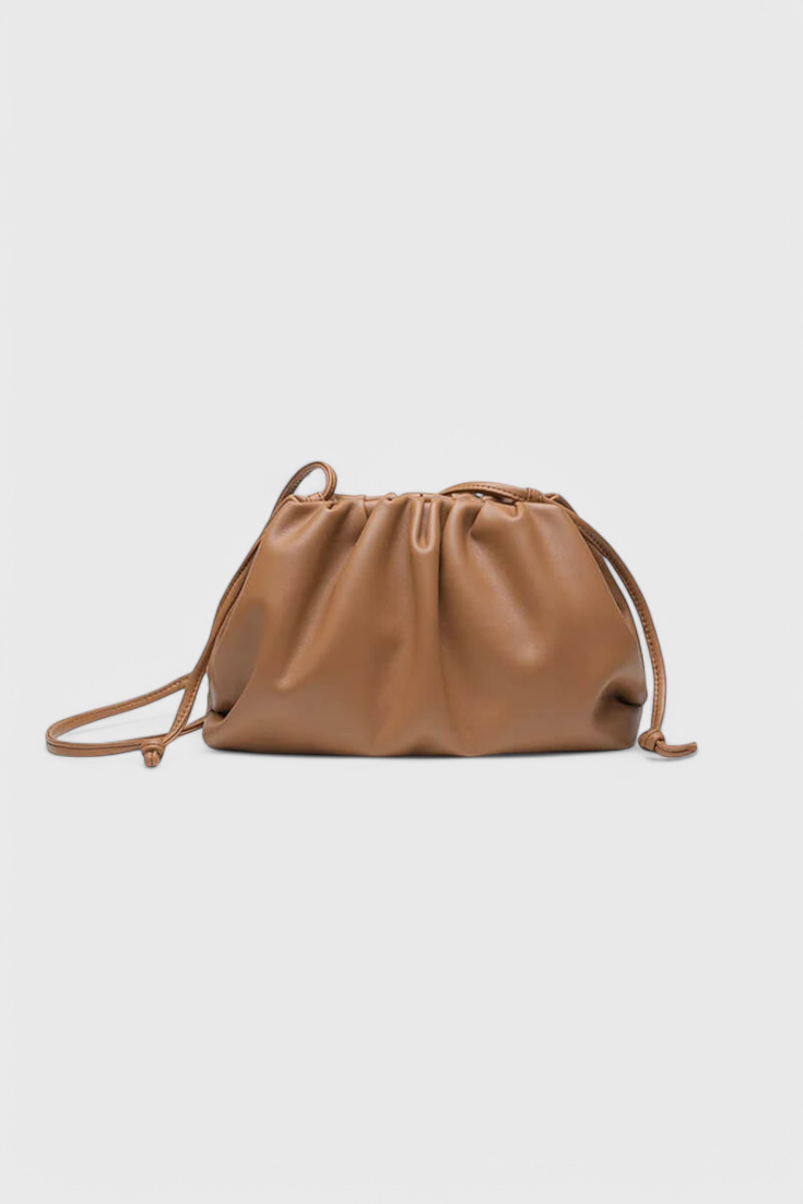 Bolso cruzado mujer burdeos elegante – bolso compacto cuero vegano tipo pouch