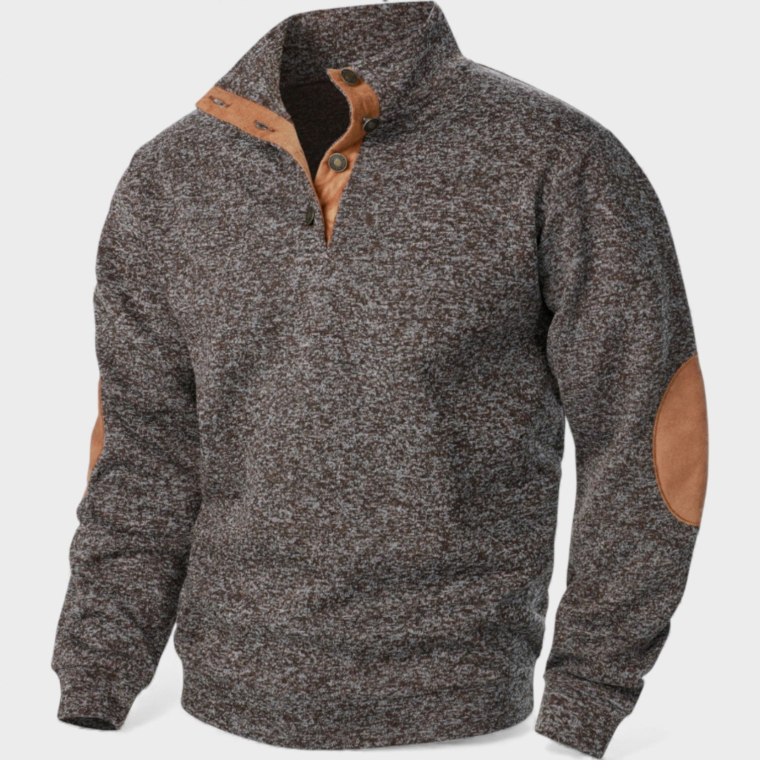 Suéter hombre cuello alto con botones – estilo clásico elegante y cómodo