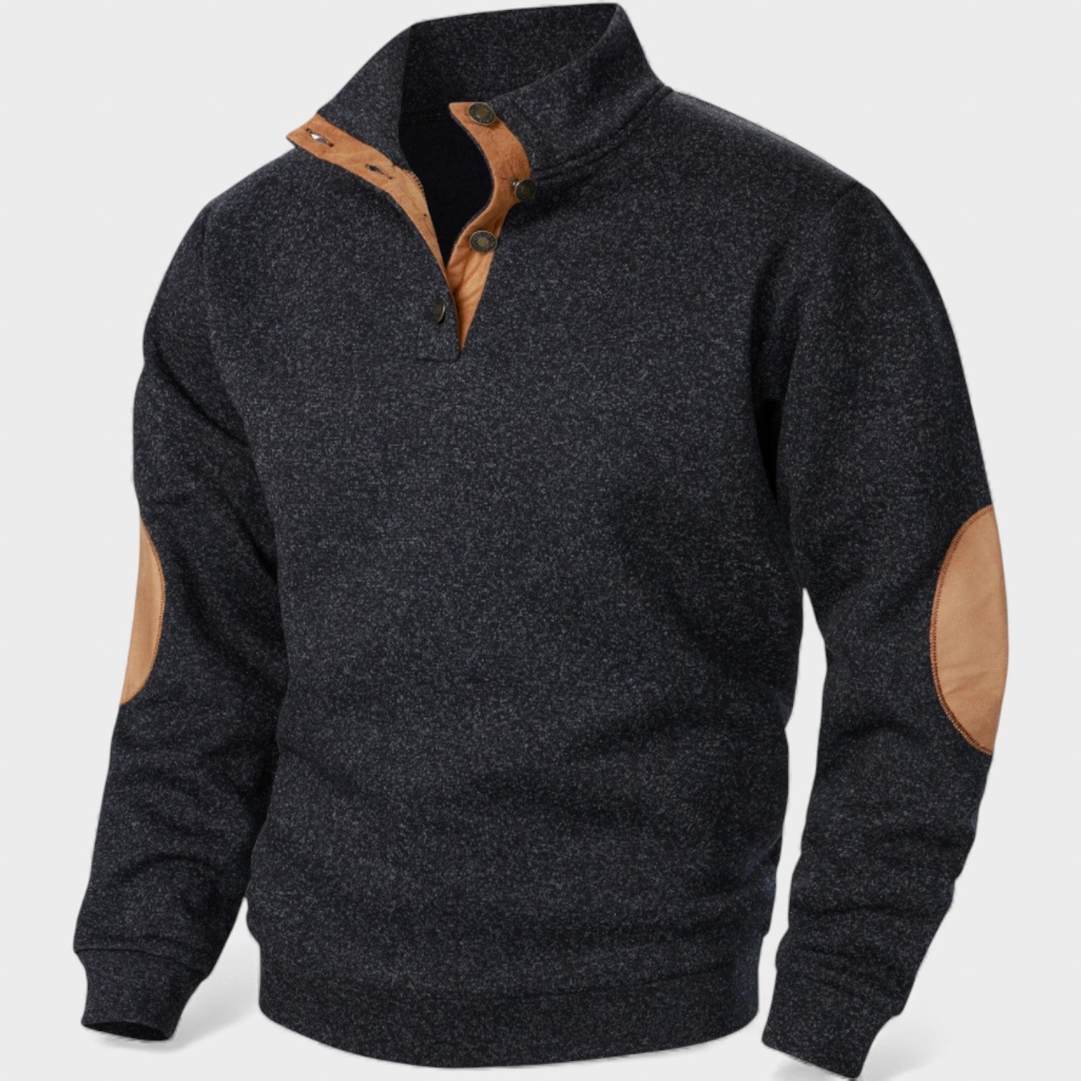 Suéter hombre cuello alto con botones – estilo clásico elegante y cómodo
