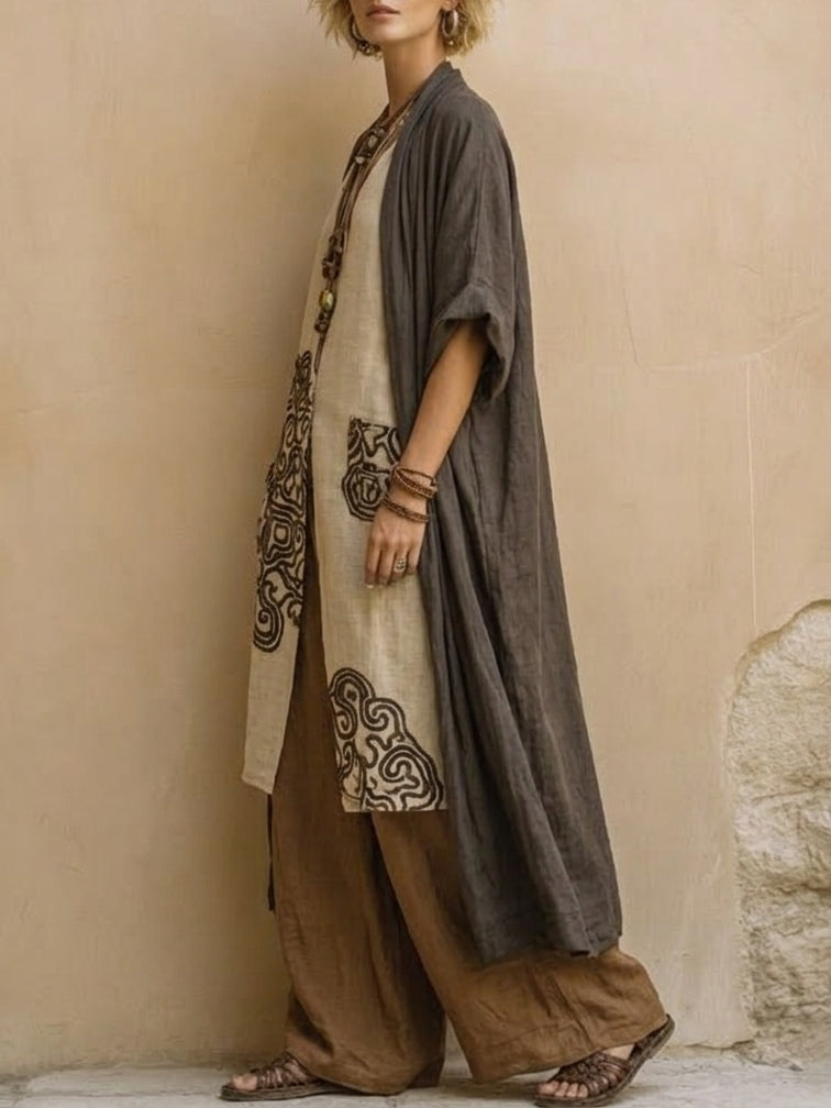 Conjunto Mujer Tres Piezas Bohemio – Estilo Relajado Vacacional