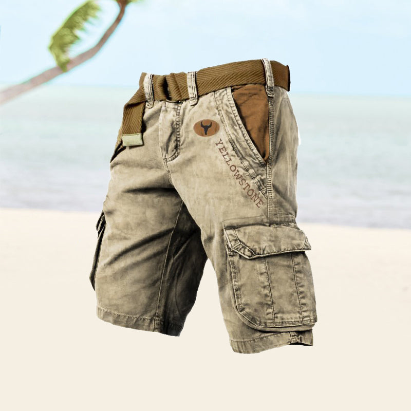 Pantalón corto hombre cargo con bolsillos para verano outdoor