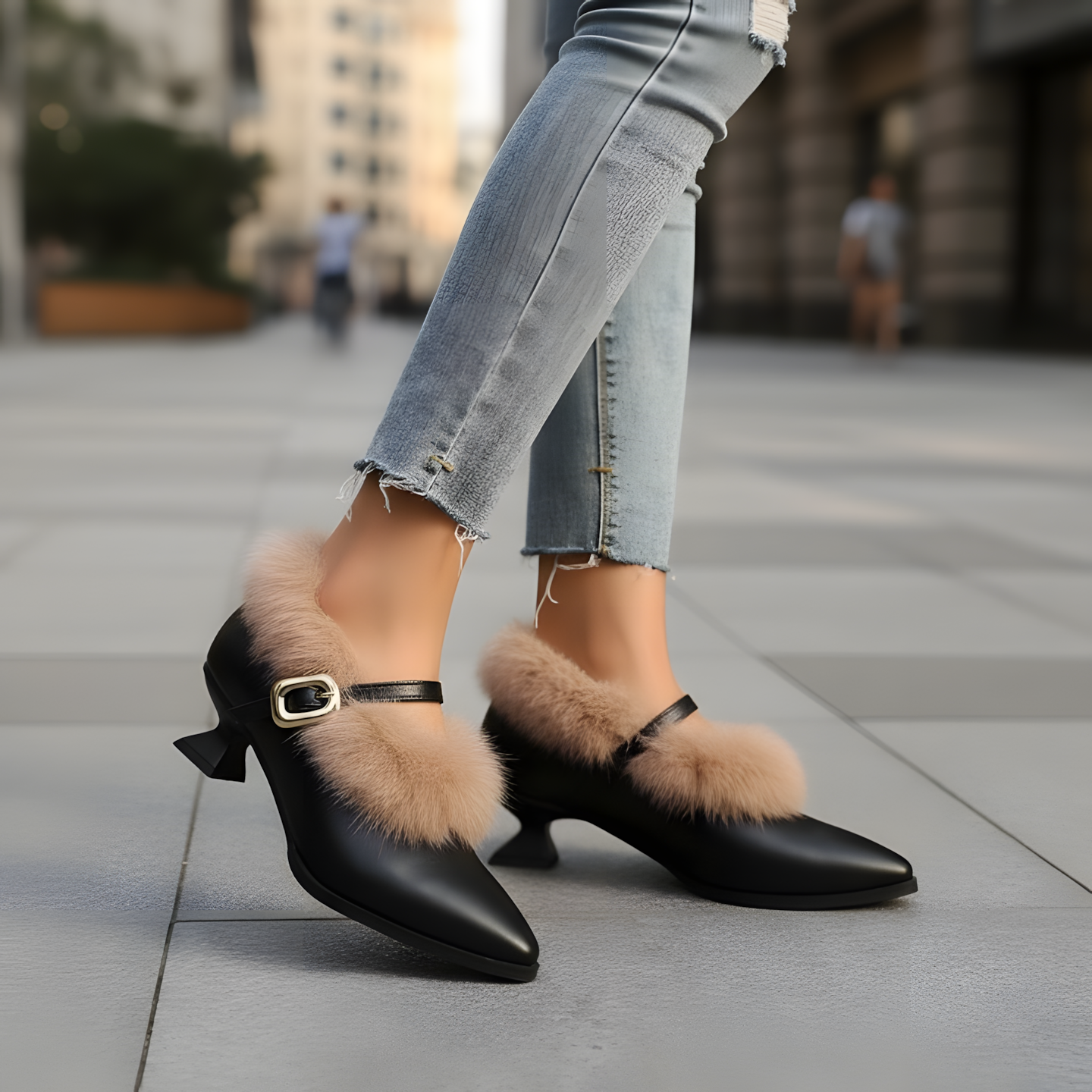 Tacones Mujer Con Forro Suave Y Hebilla – Zapatos Elegantes Para Uso Diario