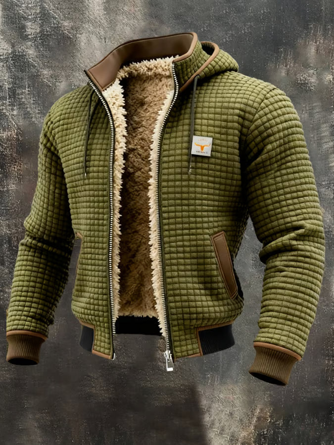 Chaqueta Hombre Acolchada con Capucha – Abrigo Cálido y Estilo Urbano